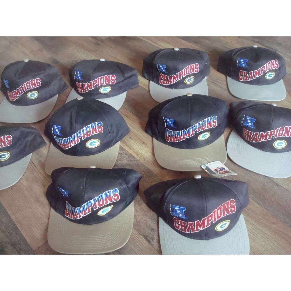 10 GREEN BAY PACKERS D-P-E  1996 SNAPBACK 90S WHOLESALE LOT HATS VINTAGE HAT CAP